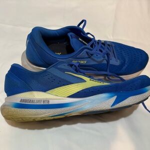 Brooks Men’s Adrenaline GTS Blue with Yellow Accent Running Shoes